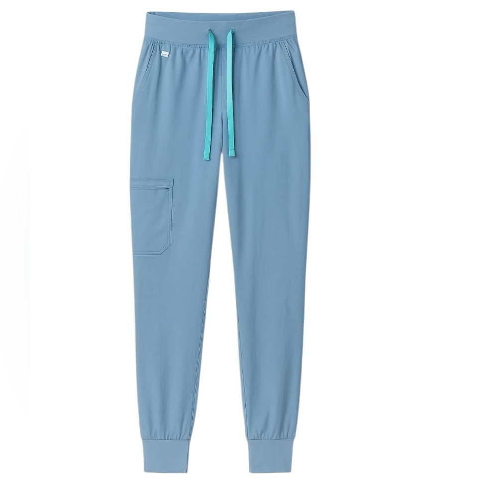 FIGS - Technical Collection High-Waisted Jogger Scrub Blue Pants Sz Xs